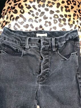 Good American Women's Black Washed Skinny Jeans